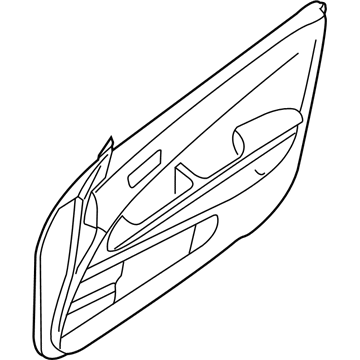 Nissan 80900-ZA322 Finisher Assy-Front Door,RH