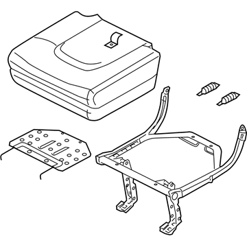 Nissan 89300-ZS20C Cushion Assembly - 3RD Seat, RH