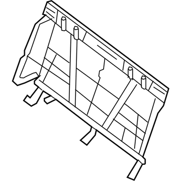 Nissan 88601-ET00A Frame Assy-Back,Rear Seat RH