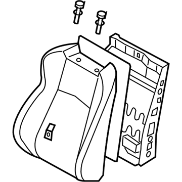 Nissan 87650-CF42D Back Assy-Front Seat