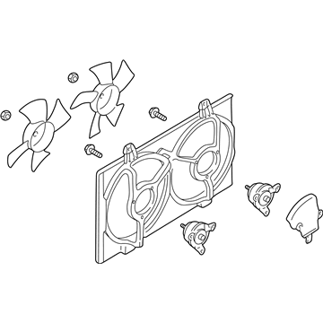 Nissan 21481-2Y900 Motor & Fan Assembly