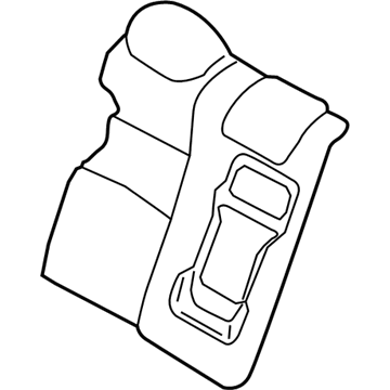 Nissan 88620-9HF4C TRIM ASSY-BACK,REAR SEAT RH