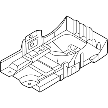 Nissan 64861-9BU5A BRACKET ASSY-BATTERY MOUNTING