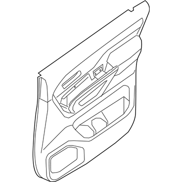 Nissan 82900-EZ22A Finisher Assy-Rear Door,RH