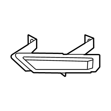 Nissan 62257-9BU0C Finisher-Front Bumper Fascia,LH