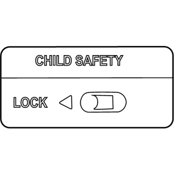 Nissan 82891-EG010 Label-Caution Child