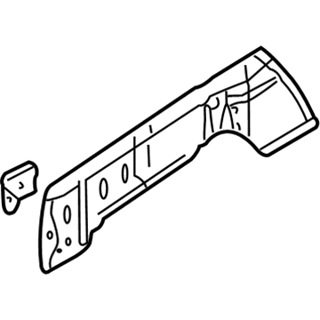 Nissan 75130-7B030 Plate-Closing,Front Side Member RH