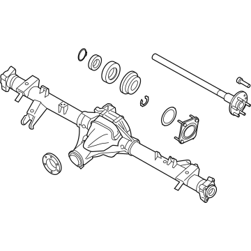 Nissan 43003-9BW0B AXLE ASSY-REAR W/O BRAKE