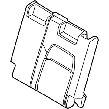 Nissan 89661-6TA0A PAD ASSY - 3RD SEAT BACK, LH