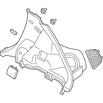 Nissan 84951-1KK0A Finisher-Luggage Side,Lower LH