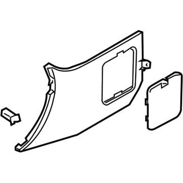 Nissan 66900-CD001 FINISHER-Dash Side,R