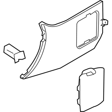 Nissan 66901-1EA0A Finisher-Dash Side,LH