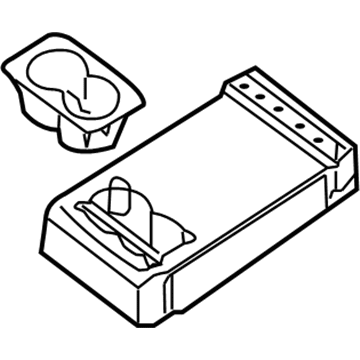 Nissan 88700-JA21A Rear Seat Armrest Assembly