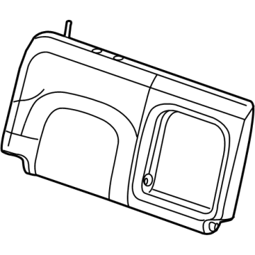 Nissan 88620-9BV0C TRIM ASSY-BACK,REAR SEAT RH