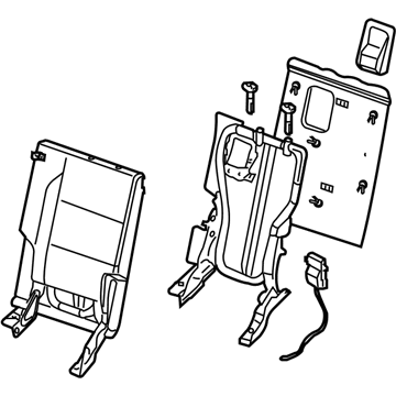 Nissan 89600-ZQ00B Back Assembly - 3RD Seat, RH