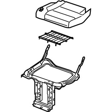 Nissan 89300-ZV51B Cushion Assembly - 3RD Seat, RH