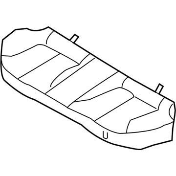 Nissan 88305-3Y200 Pad & Frame Assy-Cushion,Rear Seat