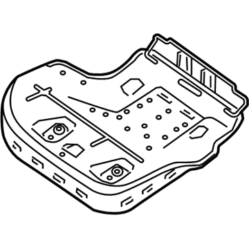 Nissan 88351-EA000 Frame Assembly-Rear Seat Cushion,L