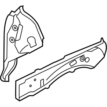 Nissan 75130-1AA0A Plate-Closing,Front Side Member RH