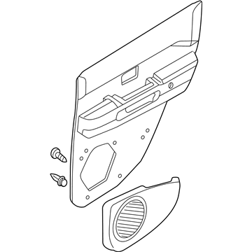 Nissan 82900-3W602 Finisher Assy-Rear Door,RH