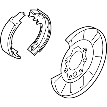 Nissan 44000-1LA6A Brake Assembly-Parking Rear RH