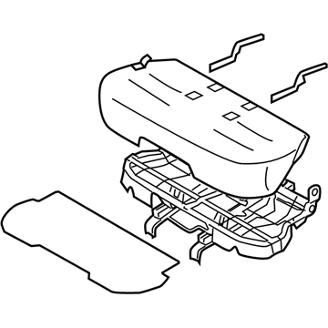 Nissan 88300-1FG1A Cushion Assembly Rear Seat