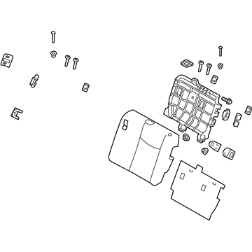 Nissan 88650-3NA0A Back-Rear Seat LH