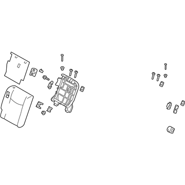 Nissan 88600-3NF0B Back Assy-Rear Seat,RH