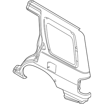 Nissan G6031-7Z030 Body Assembly Rear Side, Outer LH