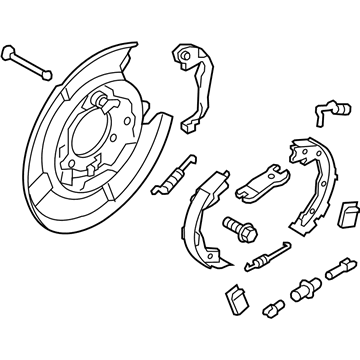 Nissan Leaf Brake Backing Plate - 44000-3NA5C