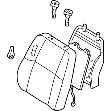 Nissan 87650-2W522 Back Assy-Front Seat