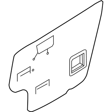 Nissan 80861-3BA0A Tape-Front Door, LH