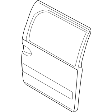 Nissan 82101-7B030 Door Assembly-Slide, LH