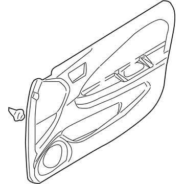 Nissan 80900-ZG000 Finisher Assy-Front Door,RH