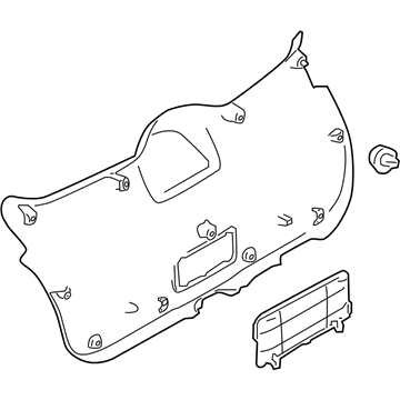 Nissan 90901-1KA0A FINISHER Back Door Lower