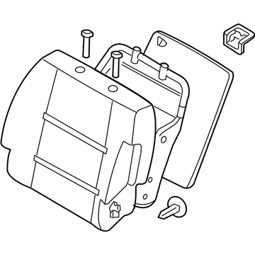 Nissan 87600-ZH01B Back Assy-Front Seat