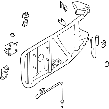 Nissan 57210-0W010 Carrier Assy-Spare Tire