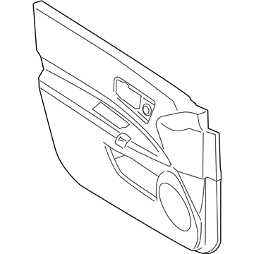 Nissan 80901-JM01A Finisher Assy-Front Door,LH