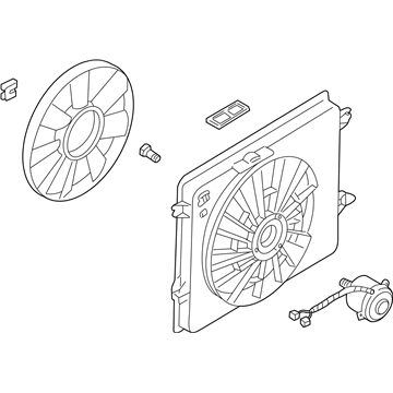 2002 Nissan Quest A/C Condenser Fan - 21481-7B000