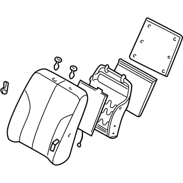 Nissan 87650-5Y662 Back Assy-Front Seat