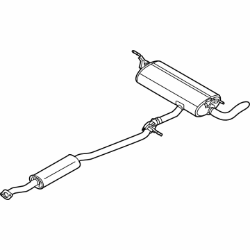 2023 Nissan Rogue Muffler - 20100-6RR2A