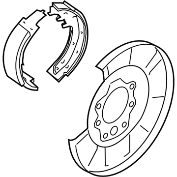 2019 Nissan Murano Brake Backing Plate - 44000-3JA0D