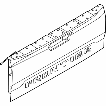 Nissan 93400-9BU0A Gate Assy-Rear