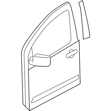 Nissan 80100-7S030 Door-Front,RH