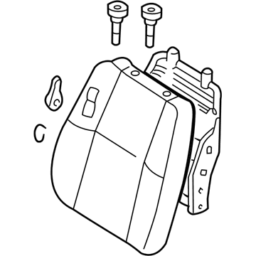 Nissan 87650-0W060 Back Assy-Front Seat