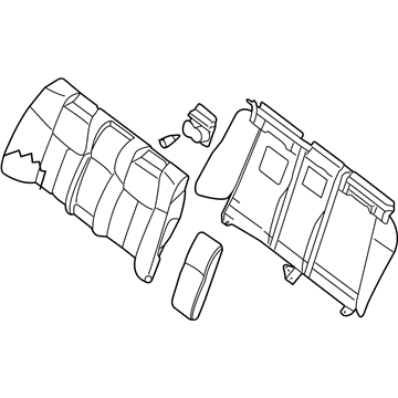 Nissan 88600-9N21A Back Assy-Rear Seat,RH