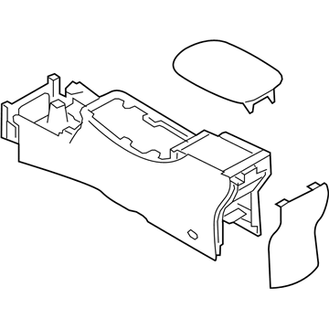 Nissan 96910-3NA0A Console Floor BRN