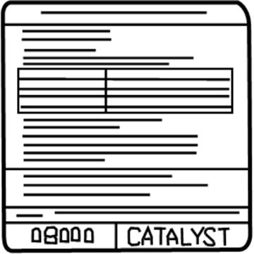 Nissan 14805-9BT1B Emission Label