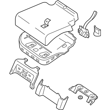 Nissan 88310-ZS45E Cushion Assembly-Rear Seat Center