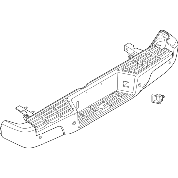 Nissan 85010-9BW5B BUMPER ASSY RR